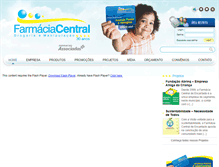 Tablet Screenshot of farmaciacentralrs.com.br